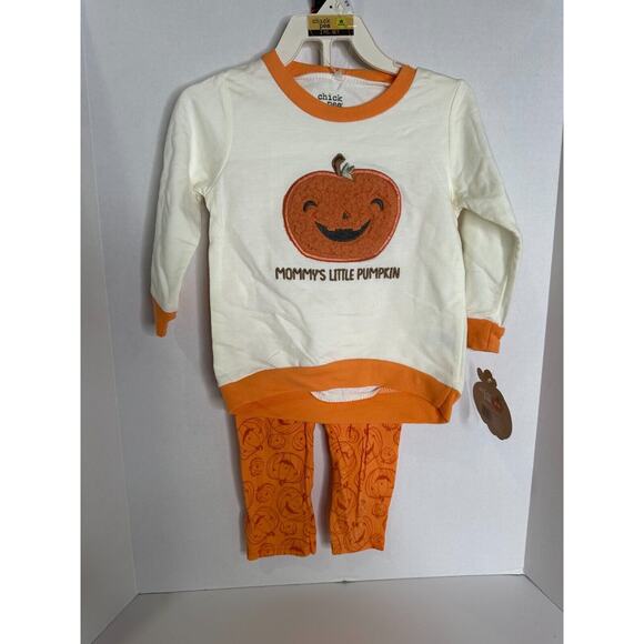 NWT Chick Pea Baby‎ Halloween Pumpkin Set Size 18M - Picture 1 of 13